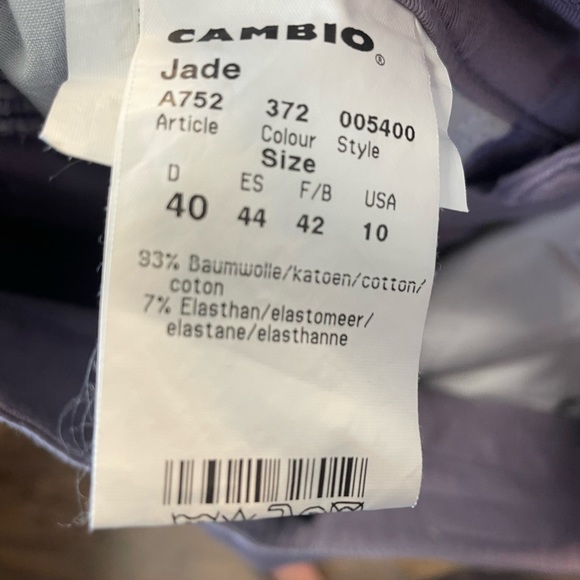 Cambio NWOT size 10, lavander, wide leg, length is 29 - Picture 6 of 7